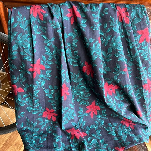 Vintage ORVIS navy, green & red 100% WOOL skirt w pockets (XS/S/vintage size 8) - Picture 9 of 11